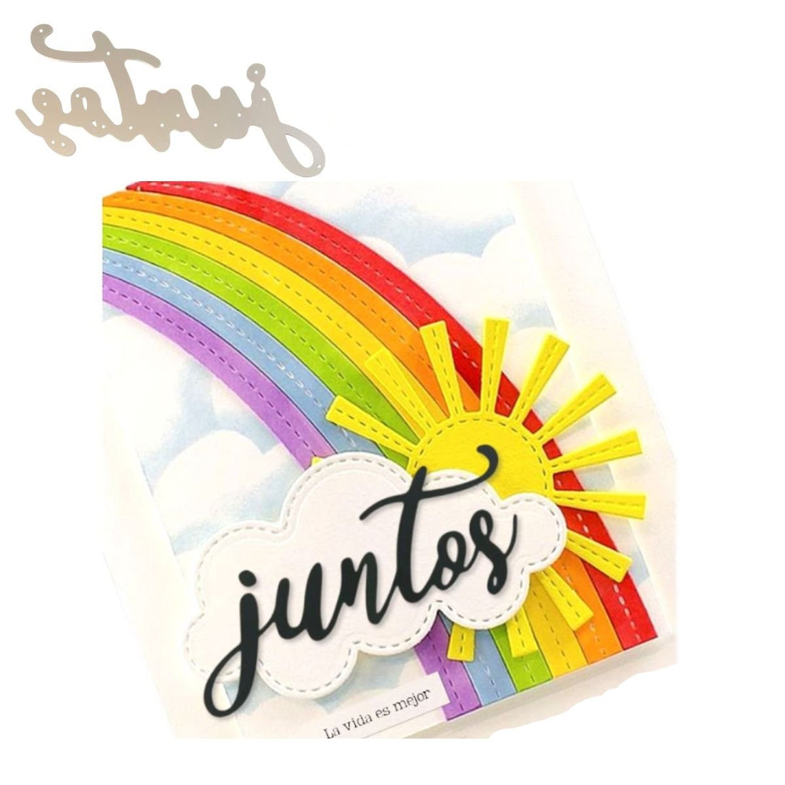 Suaje Palabra "Juntos" Dados de Corte / Suajes / Troqueles Hobbees
