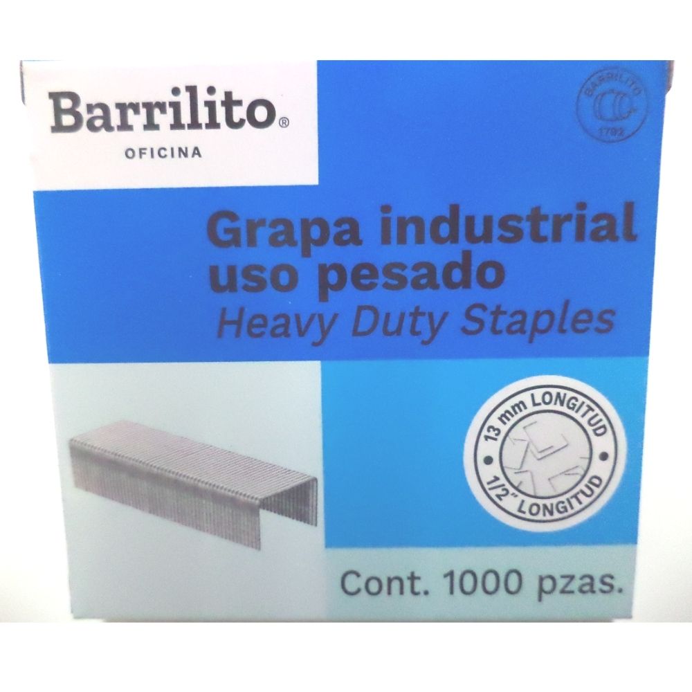 Grapas Para Engrapadora Uso Rudo 13 mm  Barrilito
