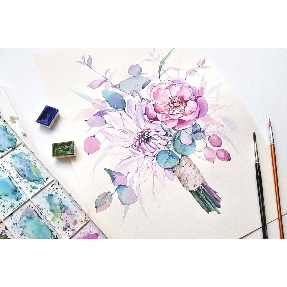 Paper Fashion Hot Press Watercolor Paper / Paquete de Papel Para Acuarela Papel para Arte American Crafts