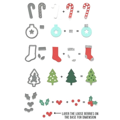 Iconic Christmas Dies / Suajes Iconos de Navidad Descontinuado Concord &amp; 9th