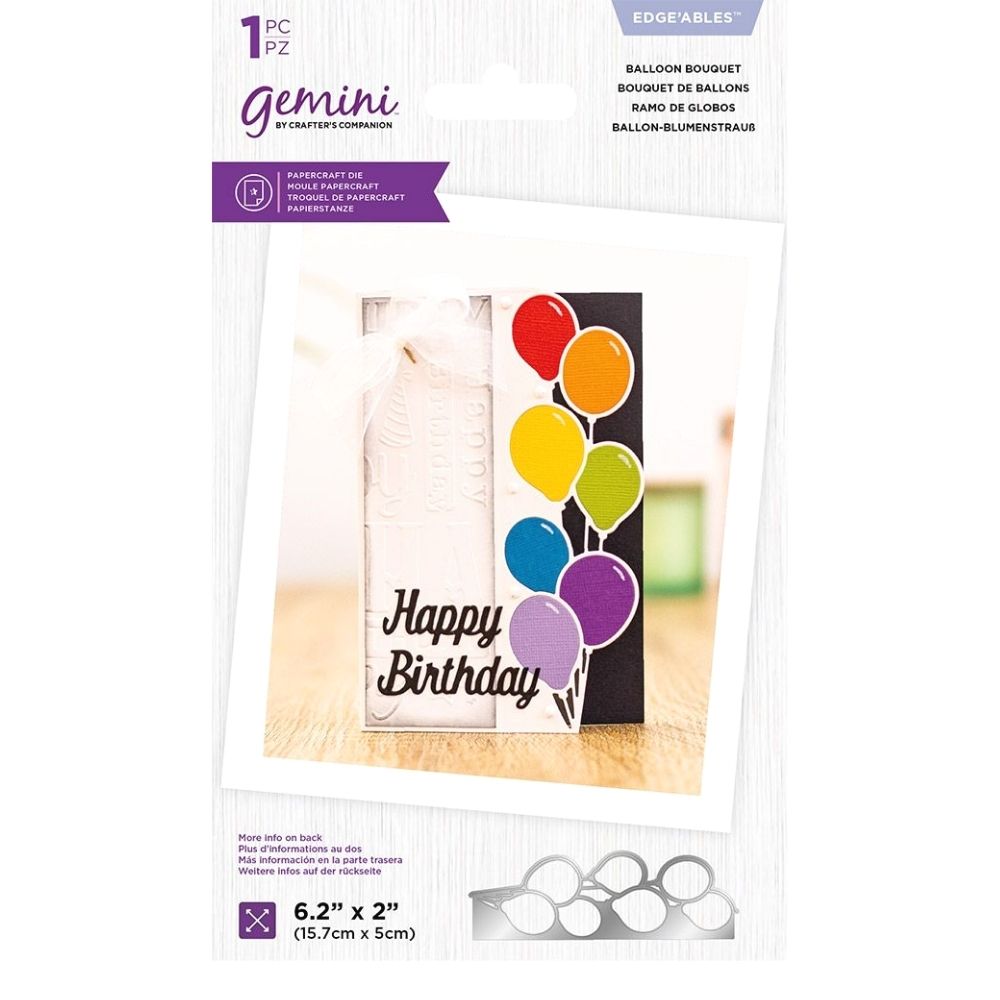 Balloons Edge Die / Suaje de Borde de Confetti de Globos Descontinuado Crafter&