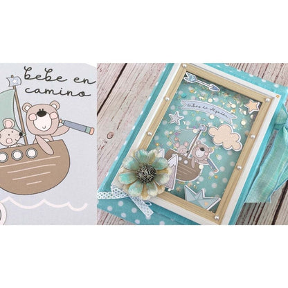 Kit de Papel Cartulina Nubes de Algodón Niños Descontinuado Memory Kits