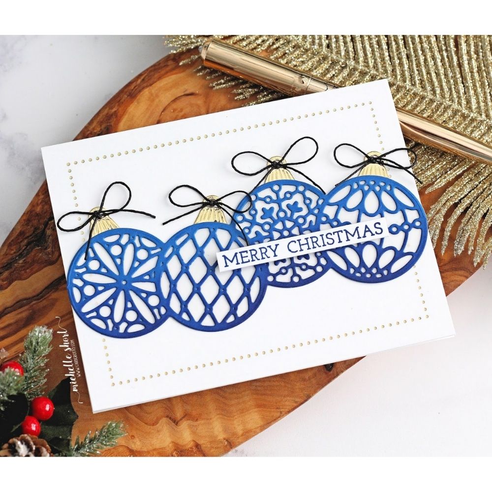 Christmas Ornament Border / Suajes de Esferas Navideñas Descontinuado Spellbinders
