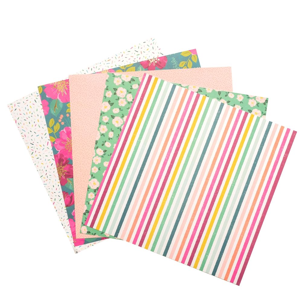 And Many More Paper Pad 12" / Block de Papel Papel Pink Paislee