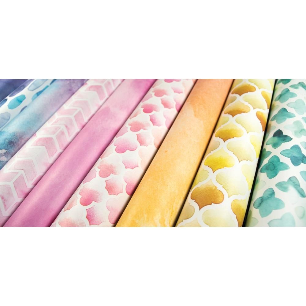 Watercolours Paper Pack / Block Papel Doble Cara Acuarelas 6" Papel Craft Consortium
