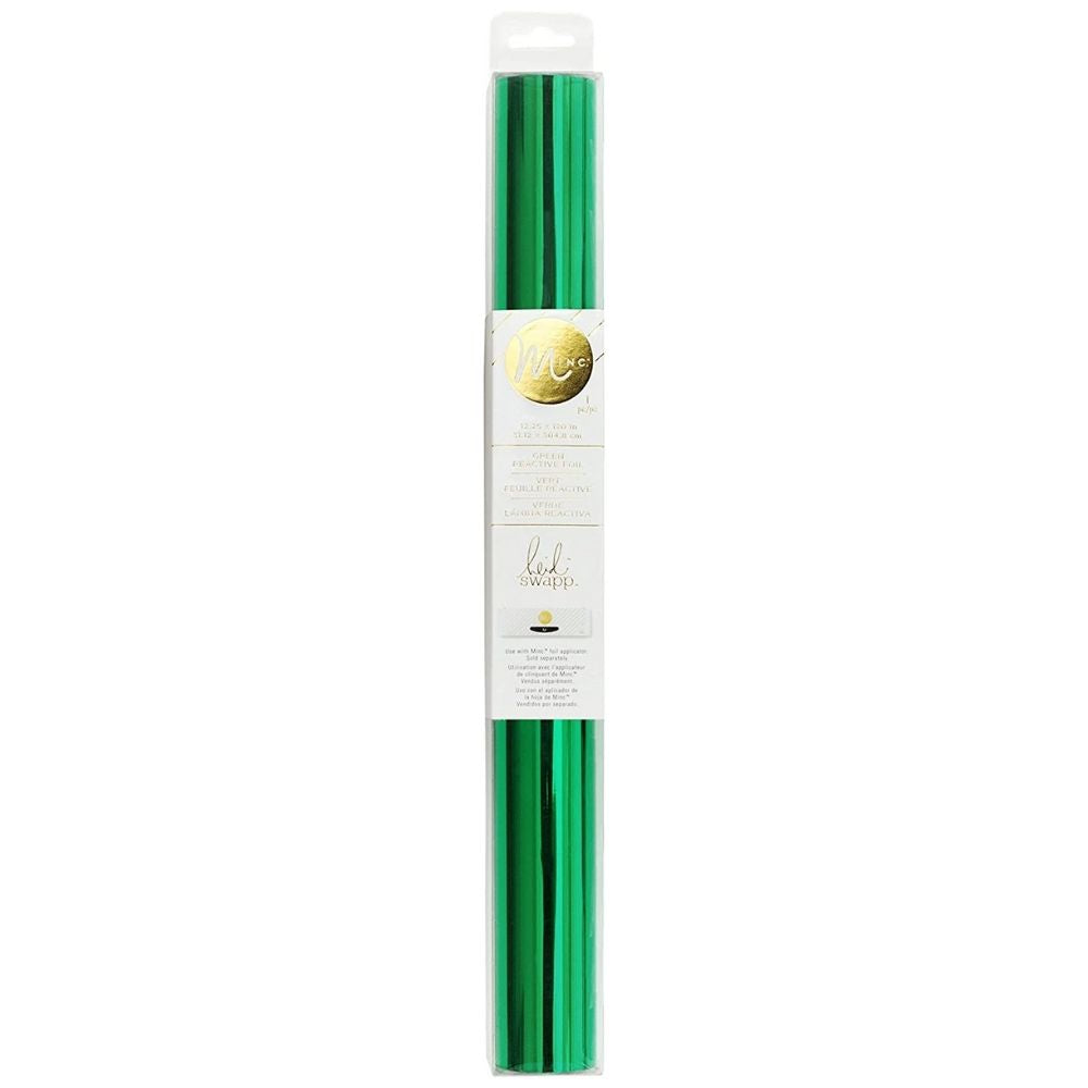 Minc Green Reactive Foil / Rollo de Papel Metalizado Verde Foil Heidi Swapp
