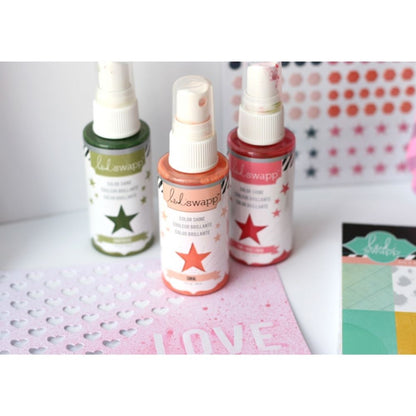 Color Shine Pack 4 / Kit de 4 Tintas en Spray con Brillitos Descontinuado Heidi Swapp