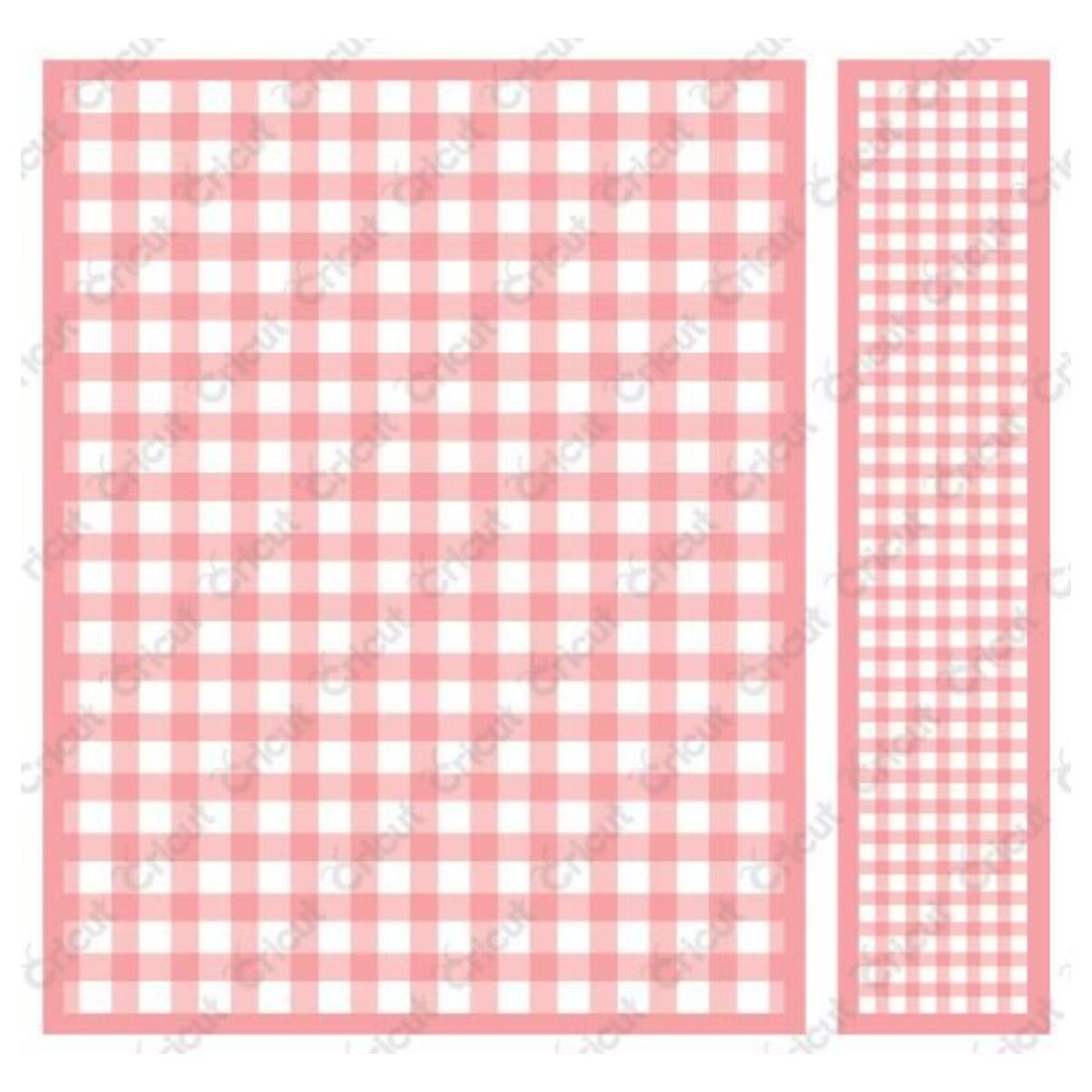 Gingham / 2 Folders de Grabado de Cuadritos Descontinuado Cricut