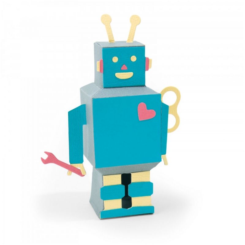 Thinlits 3-D Robot Die / Suaje de Robot 3D Descontinuado Sizzix