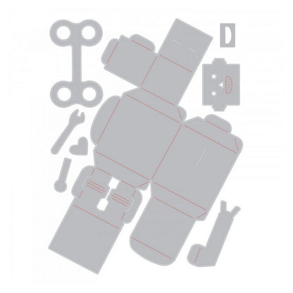 Thinlits 3-D Robot Die / Suaje de Robot 3D Descontinuado Sizzix