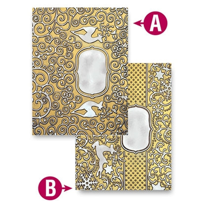 Reinder Magic Reversible Embossing Folder / Folder Reversible Reno Mágico Descontinuado Spellbinders