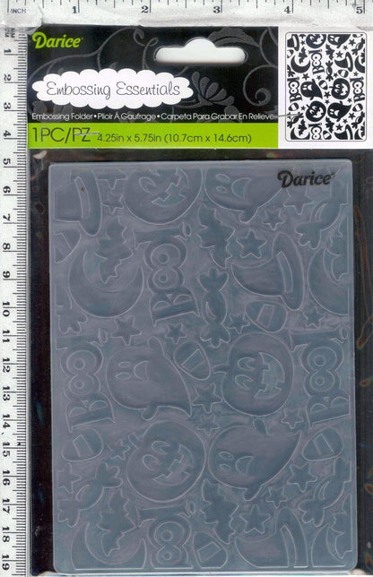 halloween Collage Embossing / Folder de Grabado Halloween Descontinuado Darice
