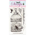 Bird in Cage Clear Stamps / Sellos de Polímero de Jaula de Pájaro Descontinuado Hot off the Press