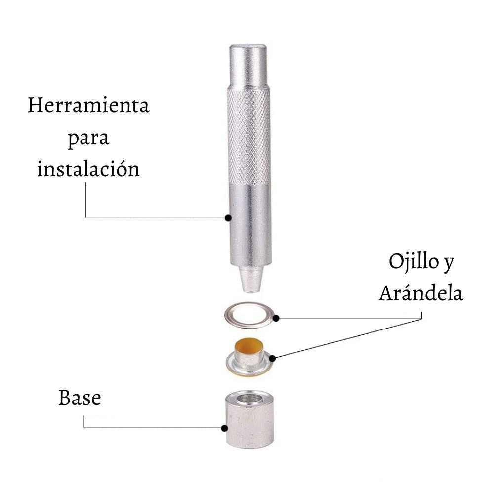 Eyelets Ojillos Colores Surtidos y Arandelas Adornos / Embellishments Hobbees