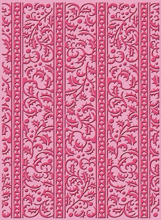 Embossing Folder Holly Ribbons / Folder de Grabado Hoja de Navidad Descontinuado Cuttlebug