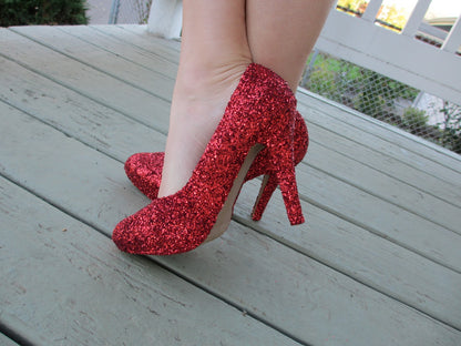Resplendent Red Glitter Shimmer Spray / Spray de Decoración Rojo Brillante Descontinuado Krylon
