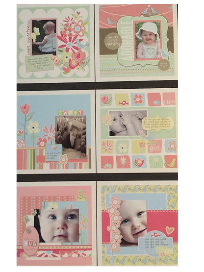 Kit de Scrapbook Rápido  / 6 Minute Scrapbooker Baby Girl Descontinuado Autumn Leaves