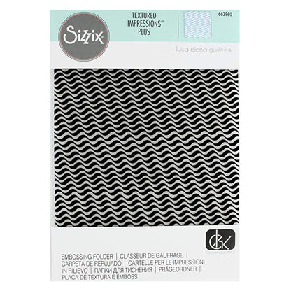 Embossing Plus Waves / Folder de Grabado Plus Olas Descontinuado Sizzix