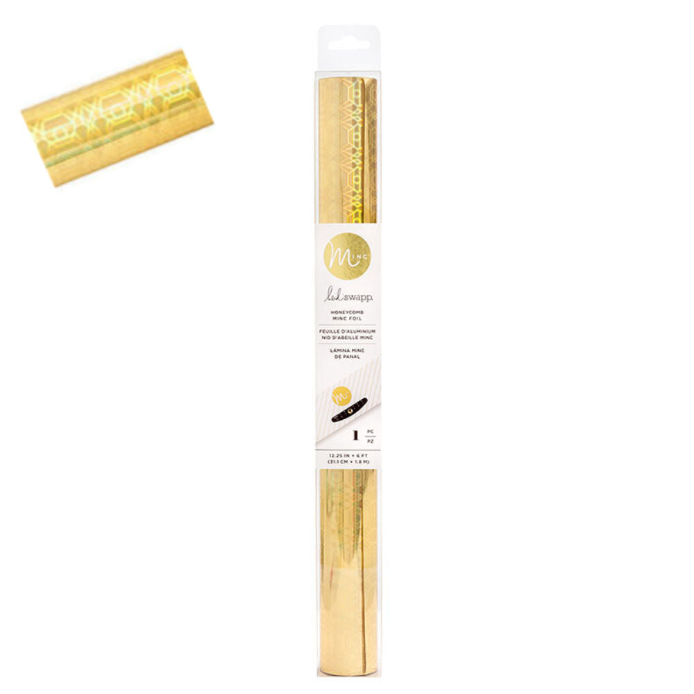 Minc Honeycomb Reactive Foil / Rollo de Papel Metalizado Panal Foil Heidi Swapp