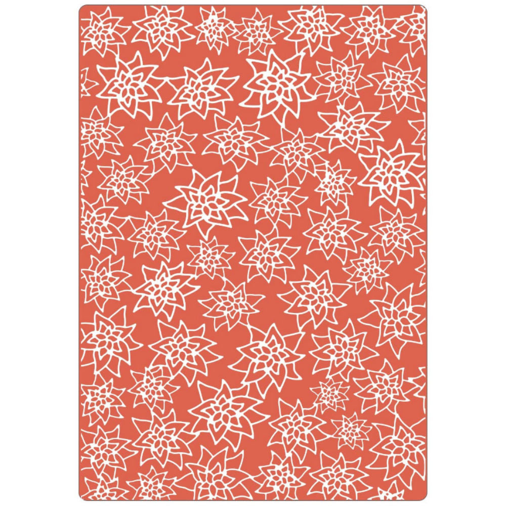 Embossing Plus / Folder de Grabado Plus Flores Navideñas Descontinuado Sizzix