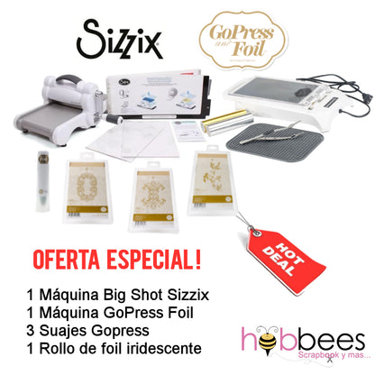 Big Shot &amp; GoPress Foil Machines / Paquete Promocional Descontinuado Sizzix
