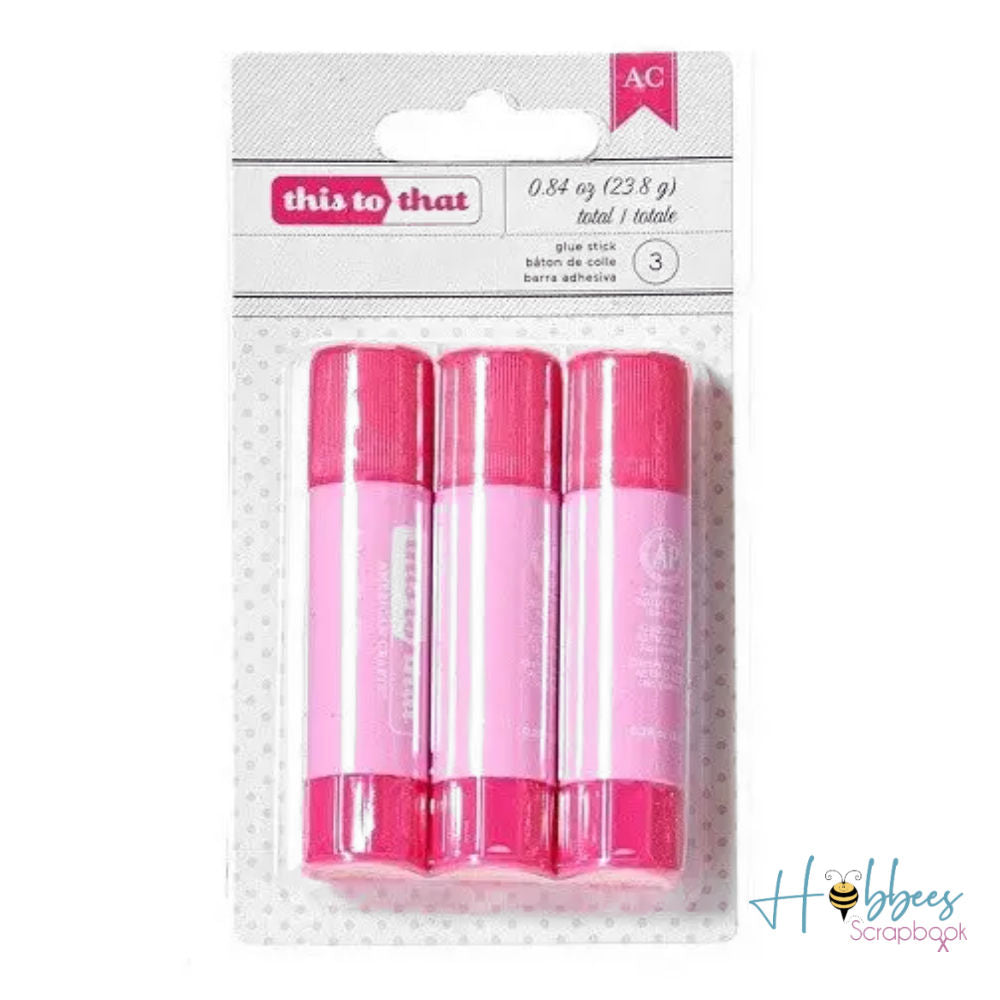 Glue Sticks Pack / Pegamento en Barra 3pz Descontinuado American Crafts