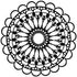 Flower Circle Stencil / Plantilla de Flor en Circulo Esténciles / Plantillas The Crafters Workshop