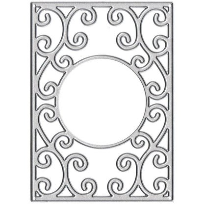 Suaje de corte de Marco Decorativo / Rectangle with round frame Die Dados de Corte / Suajes / Troqueles Joy Crafts