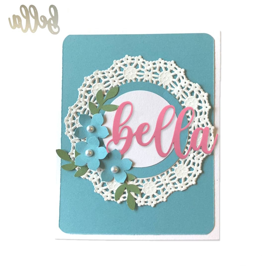 Suaje Palabra "Bella" Dados de Corte / Suajes / Troqueles Hobbees
