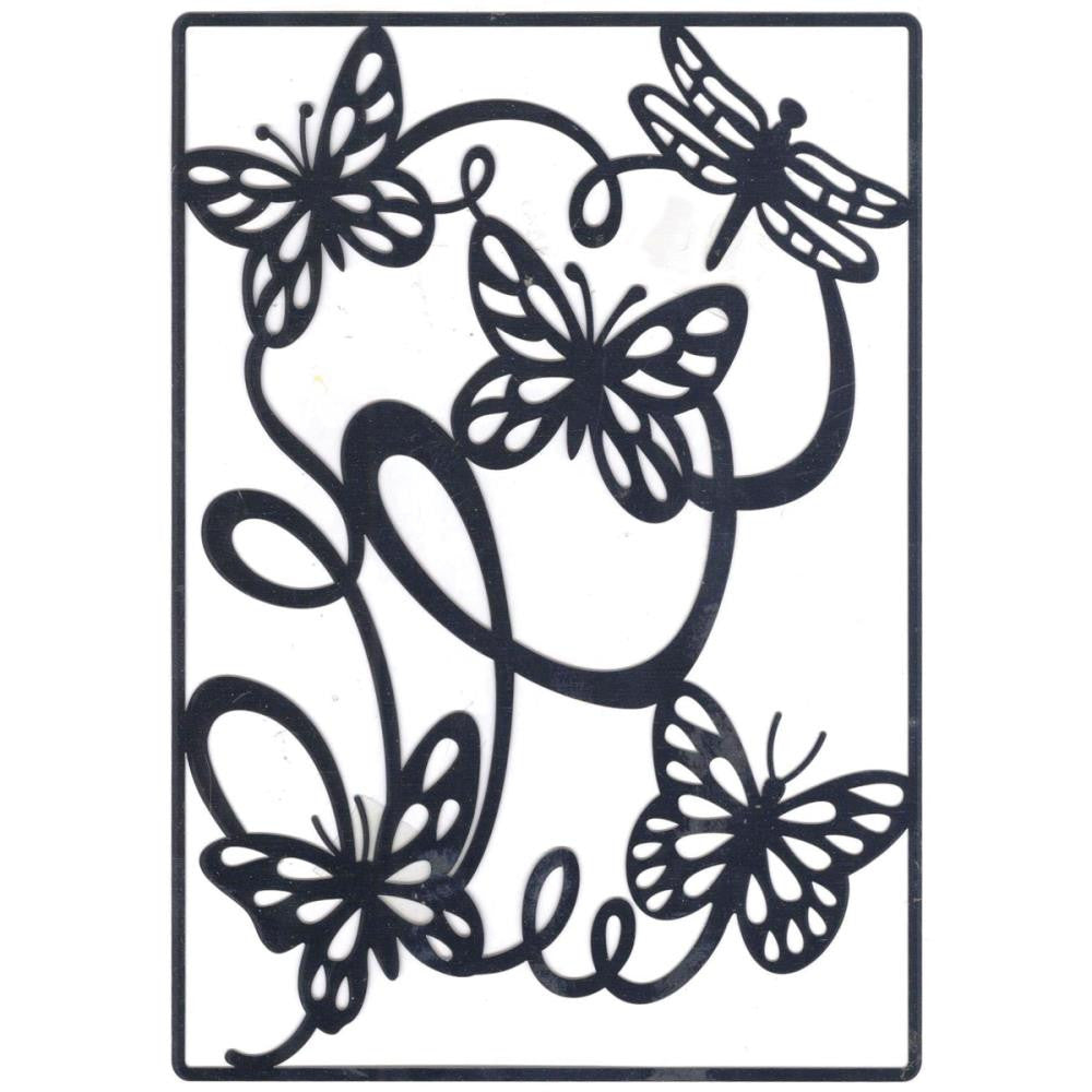 Butterfly Stencil / Plantilla de Mariposa Esténciles / Plantillas Lin &amp; Lene Design