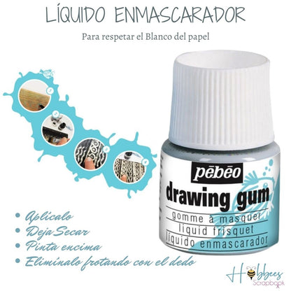 Drawing Gum / Líquido Enmascarador Descontinuado Pebeo