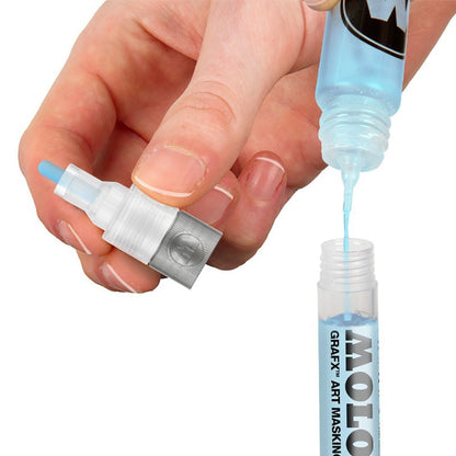 Masking Fluid Refillable Marker 2mm / Marcador Rellenable para Enmascarar Marcadores &amp; Plumones Molotow