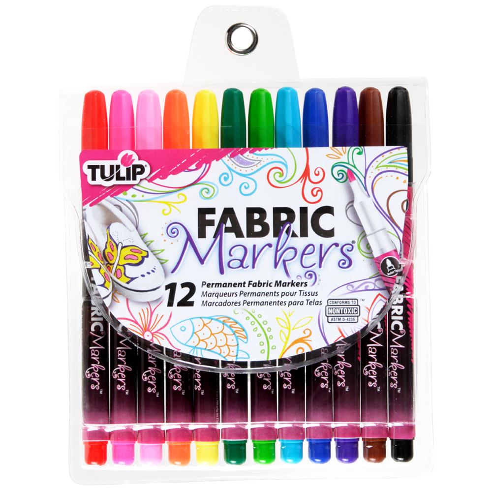 Fine Fabric Markers  / Marcadores de Tela Permanentes Marcadores &amp; Plumones Tulip