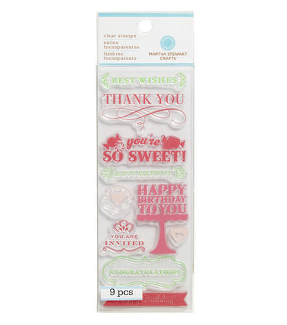 Clear Stamp All Occasions / Sellos Transparentes Todas las Ocasiones Descontinuado Martha Stewart