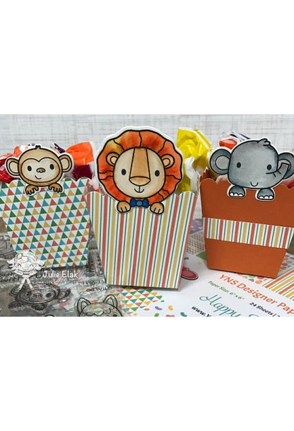 Mini Popcorn Box Die / Suaje de Mini Caja de Palomitas Descontinuado Your Next Stamp