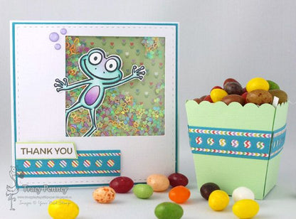 Mini Popcorn Box Die / Suaje de Mini Caja de Palomitas Descontinuado Your Next Stamp