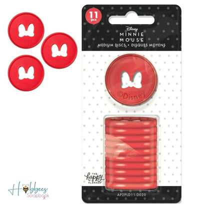 Minnie Mouse Bow 1.25 Inch Discs / Anillos para Libreta o Agenda Minnie Mouse Descontinuado Me &amp; My Big Ideas