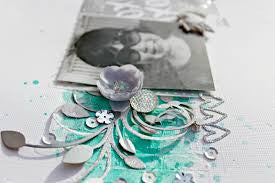 Mint Metallic Texture Paste / Pasta Metálica para Modelar Color Menta Descontinuado Heidi Swapp