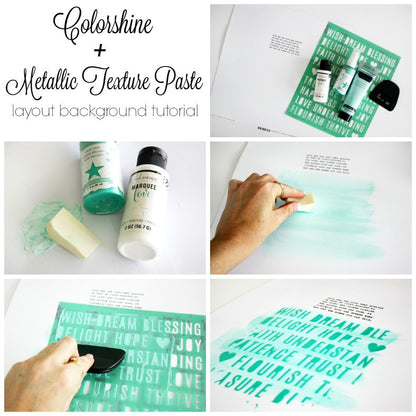 Mint Metallic Texture Paste / Pasta Metálica para Modelar Color Menta Descontinuado Heidi Swapp