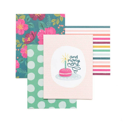 And Many More Clear Acrylic Stamps / Sellos de Polímero Cumpleaños Descontinuado Pink Paislee