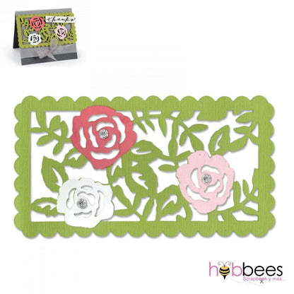 Thinlits Dies Rose Vines / Suaje Fondo de Rosas Descontinuado Sizzix