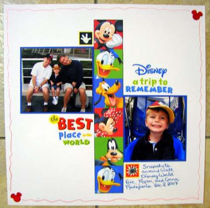 Mickey &amp; Friends Paper Pack 12" x 12" / Block de Papel Mickey Mouse &amp; Friends 12 Hojas Descontinuado Sandy Lion
