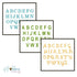 3 Fonts Stencils Alphabet / Esténciles Alfabeto Diferentes Fuentes Descontinuado Darice