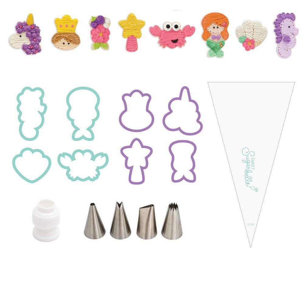 Buttercream Cookie Decorating Kit / Set Cortadores y Decoración de Galletas Cuentos de Hadas Repostería Sugarbelle