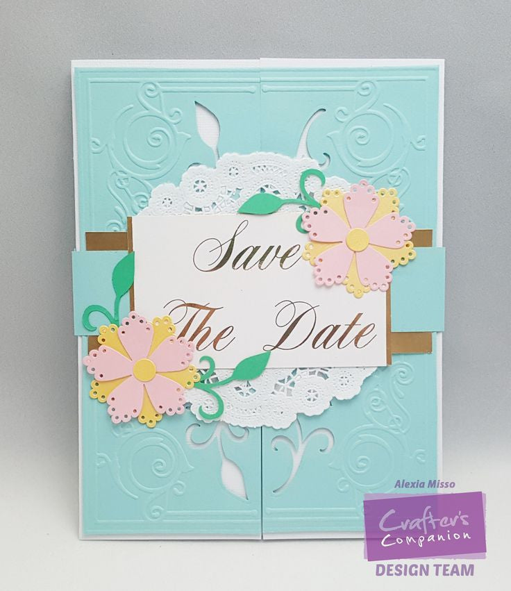 Embossalicious Regency Frame 8" x 8" / Folder de Grabado Grande Marco Decorado Folders de Grabado Crafter&