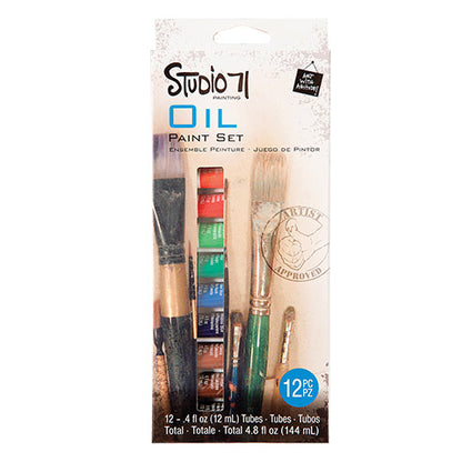 Studio 71 Dual 12 Tube Oil Set / Set de 12 Tubos de Óleo Descontinuado Darice