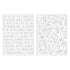 Jen Hadfield Embossing Folders / Folders de Grabado Flores y Letras Folders de Grabado We R Memory Keepers