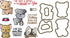Stamps and Dies Kit Puppy Time / Kit de Suajes y Sellos de Perritos Descontinuado LDRS Creative