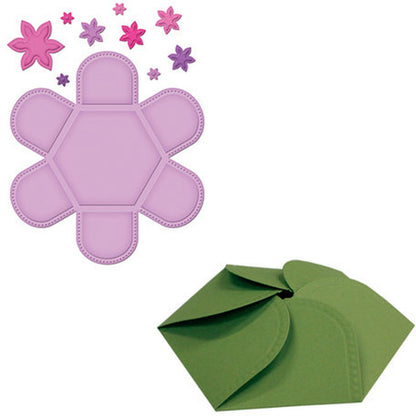 Hexagon Petal Envelope / Cajita Hexagonal Petalos Dados de Corte / Suajes / Troqueles Spellbinders