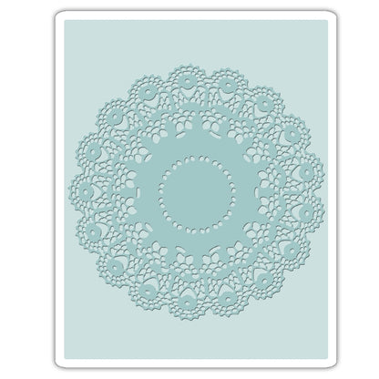 Tim Holtz Doily Embossing Folder / Folder de Grabado Blonda Descontinuado We R Memory Keepers